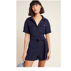 NWOT Greylin Navy Romper size L